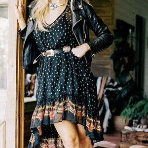 Chasing Unicorns Silk High Low Dress